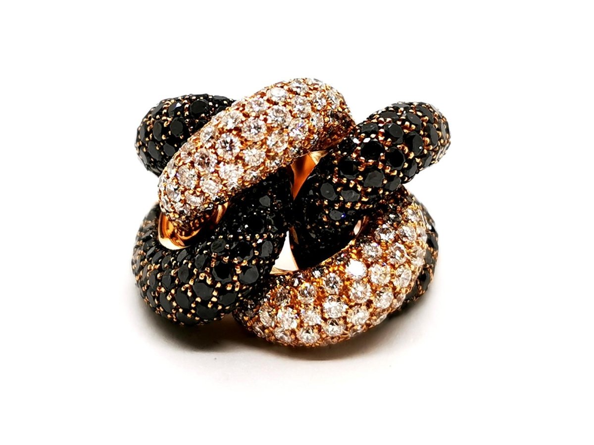 Bague Cocktail Or jaune Diamant - Castafiore