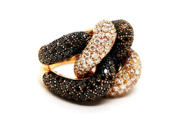 Bague Cocktail Or jaune Diamant - Castafiore