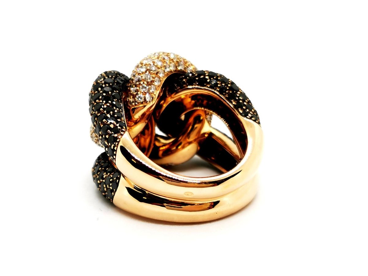 Bague Cocktail Or jaune Diamant - Castafiore