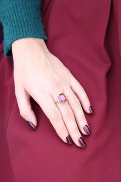 Bague Cocktail Or jaune Tourmaline - Castafiore