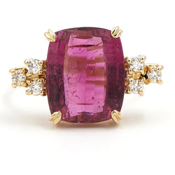 Bague Cocktail Or jaune Tourmaline - Castafiore