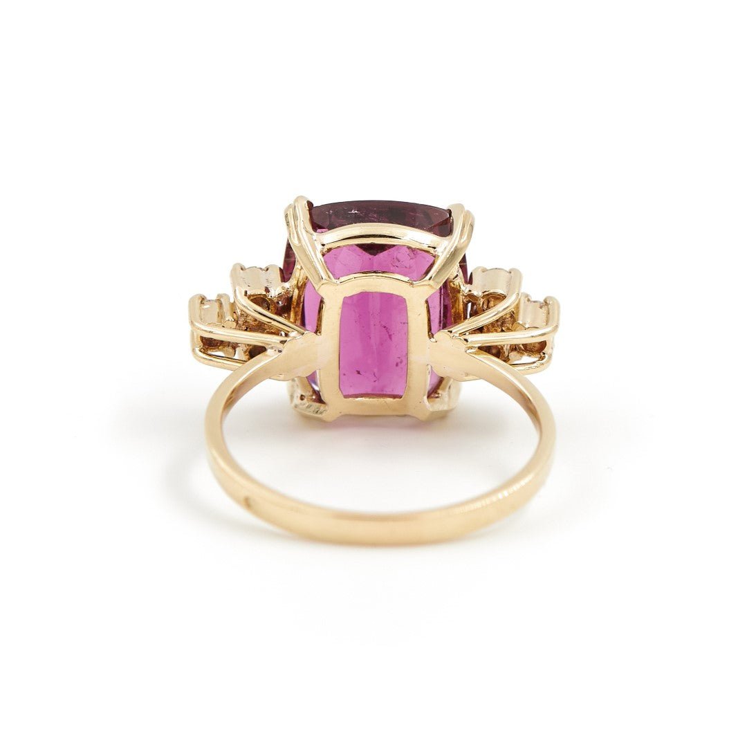 Bague Cocktail Or jaune Tourmaline - Castafiore