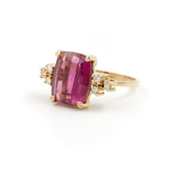 Bague Cocktail Or jaune Tourmaline - Castafiore