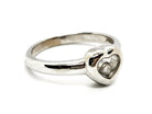 Bague Coeur CHOPARD "Happy Diamonds" en or blanc et diamant - Castafiore