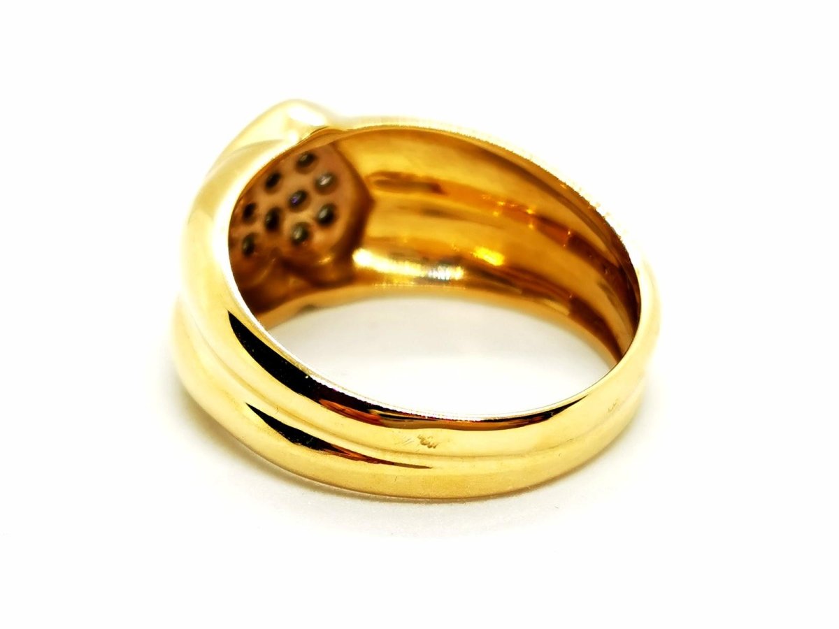 Bague Coeur Or jaune Diamant - Castafiore