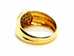 Bague Coeur Or jaune Diamant - Castafiore