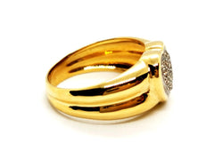 Bague Coeur Or jaune Diamant - Castafiore