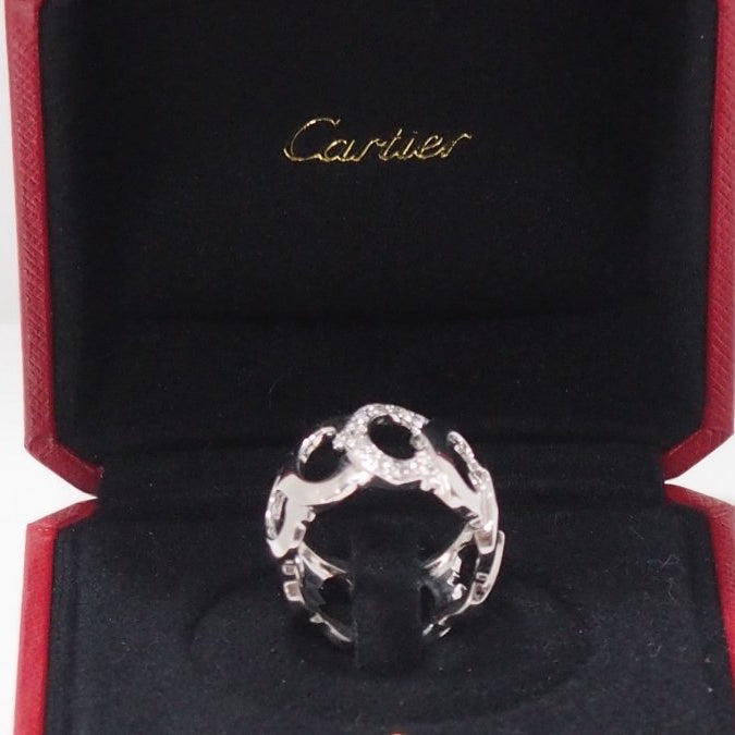 Bague collection C Cartier en or blanc et diamants - Castafiore