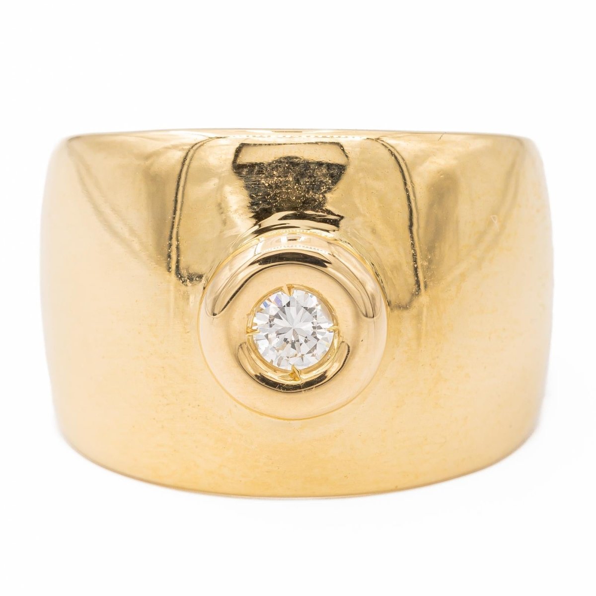 Bague Cordon Or jaune Diamant - Castafiore