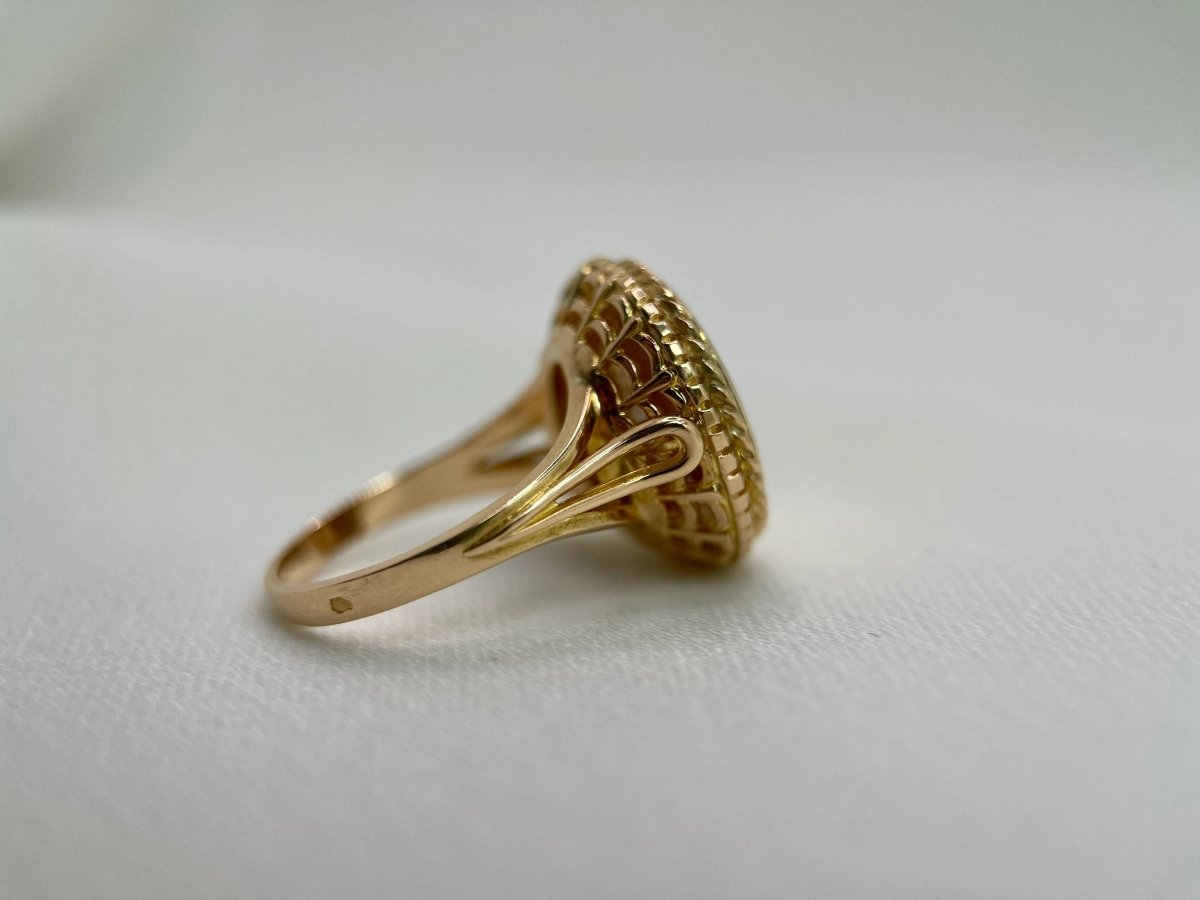 Bague d Amour Augis en Or Jaune 18k Plus Hier Moins Demain A