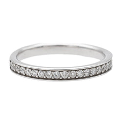 Bague Demi Alliance en or blanc et diamants - Castafiore