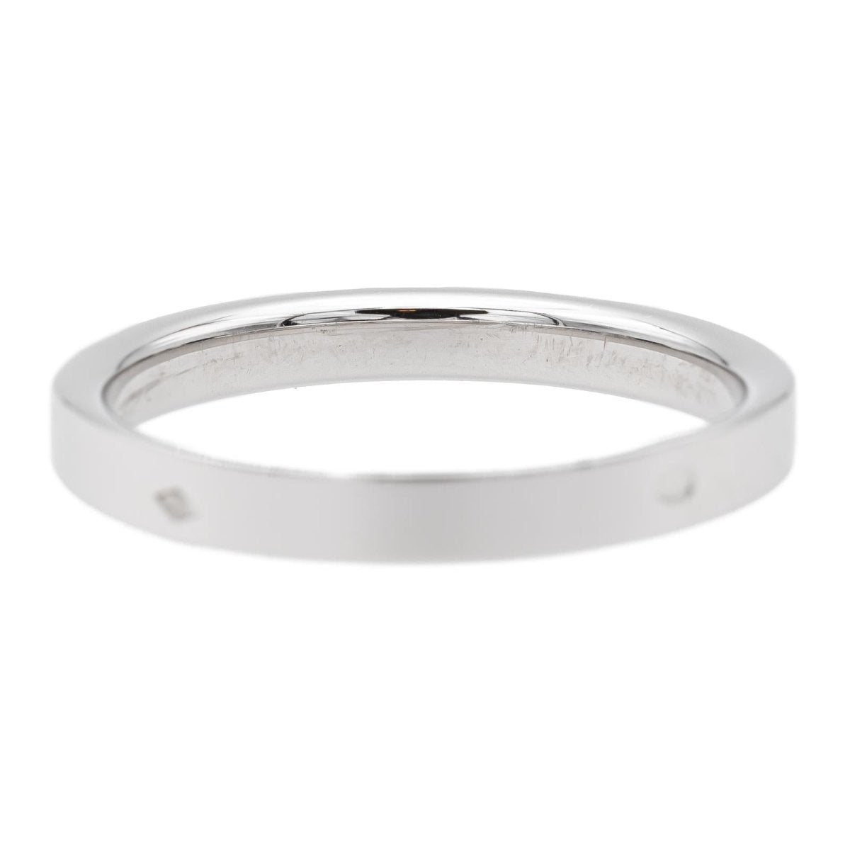 Bague Demi Alliance en or blanc et diamants - Castafiore