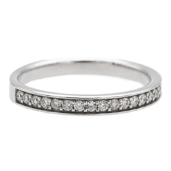 Bague Demi Alliance en or blanc et diamants - Castafiore