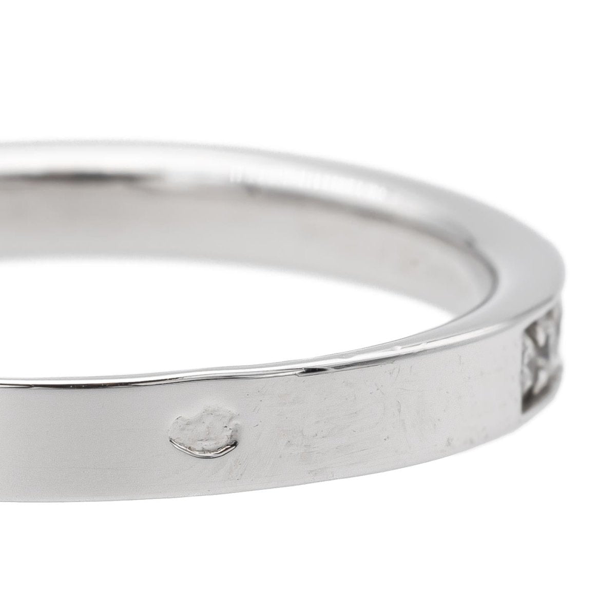 Bague Demi Alliance en or blanc et diamants - Castafiore