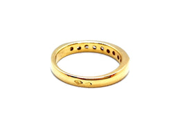 Bague Demi alliance Or jaune Diamant - Castafiore