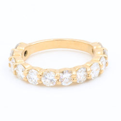 Bague Demi alliance Or jaune Diamant - Castafiore