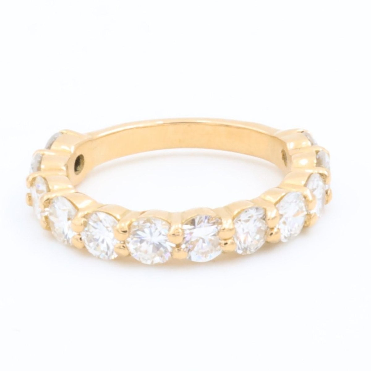 Bague Demi alliance Or jaune Diamant - Castafiore