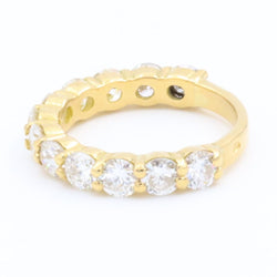 Bague Demi alliance Or jaune Diamant - Castafiore