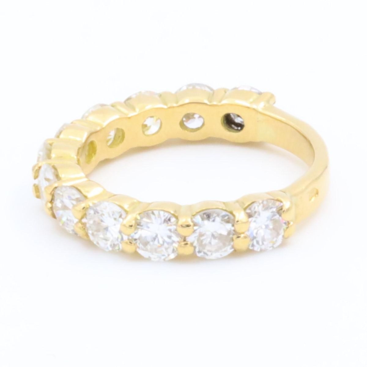 Bague Demi alliance Or jaune Diamant - Castafiore