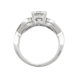 Bague diamant 0,94 carat en or blanc - Castafiore