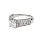 Bague diamant 1,13 carat en or blanc - Castafiore