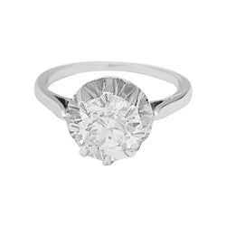 Bague diamant 1,52 carat en platine et or - Castafiore