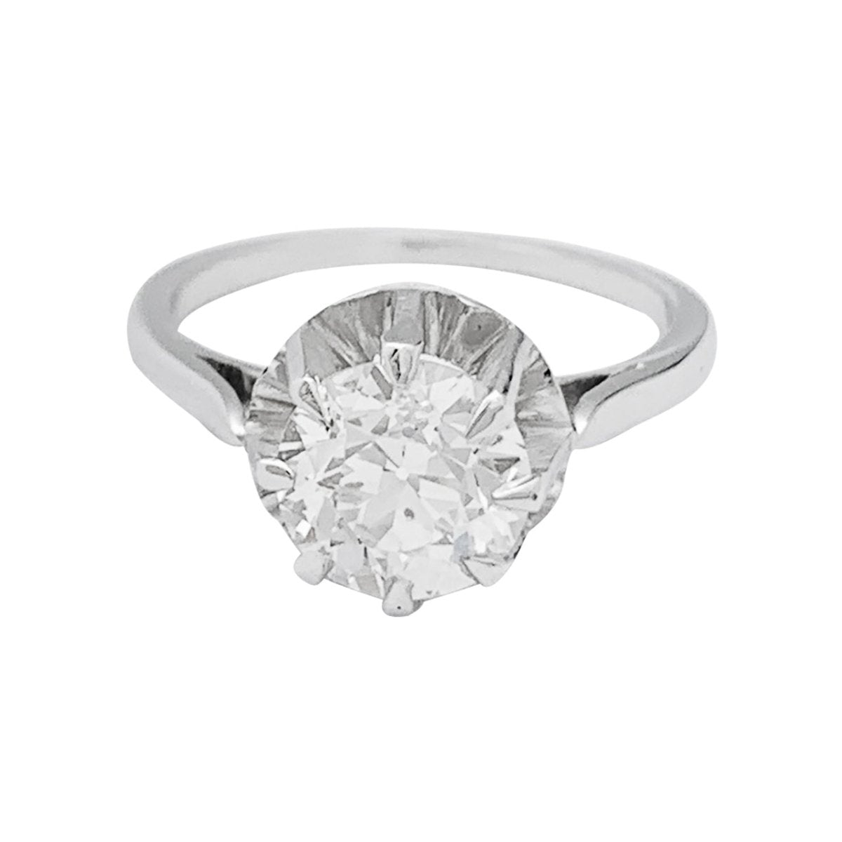 Bague diamant 1,52 carat en platine et or - Castafiore