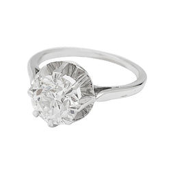Bague diamant 1,52 carat en platine et or - Castafiore