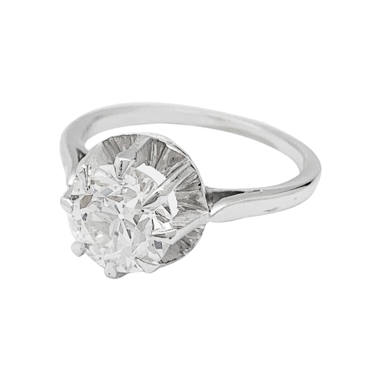 Bague diamant 1,52 carat en platine et or - Castafiore