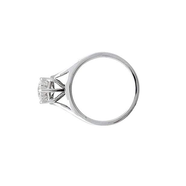 Bague diamant 1,59 carat, or blanc - Castafiore