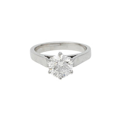 Bague diamant 1,59 carat, or blanc - Castafiore