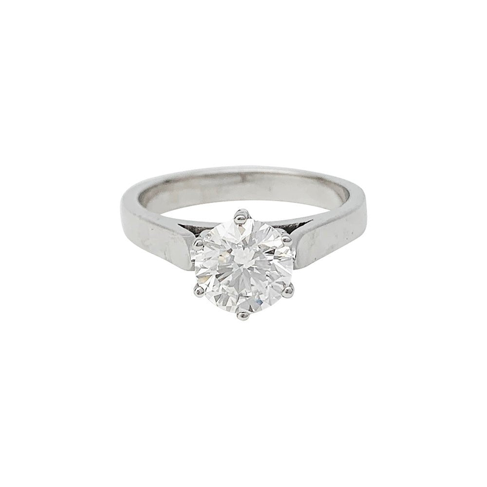 Bague diamant 1,59 carat, or blanc - Castafiore