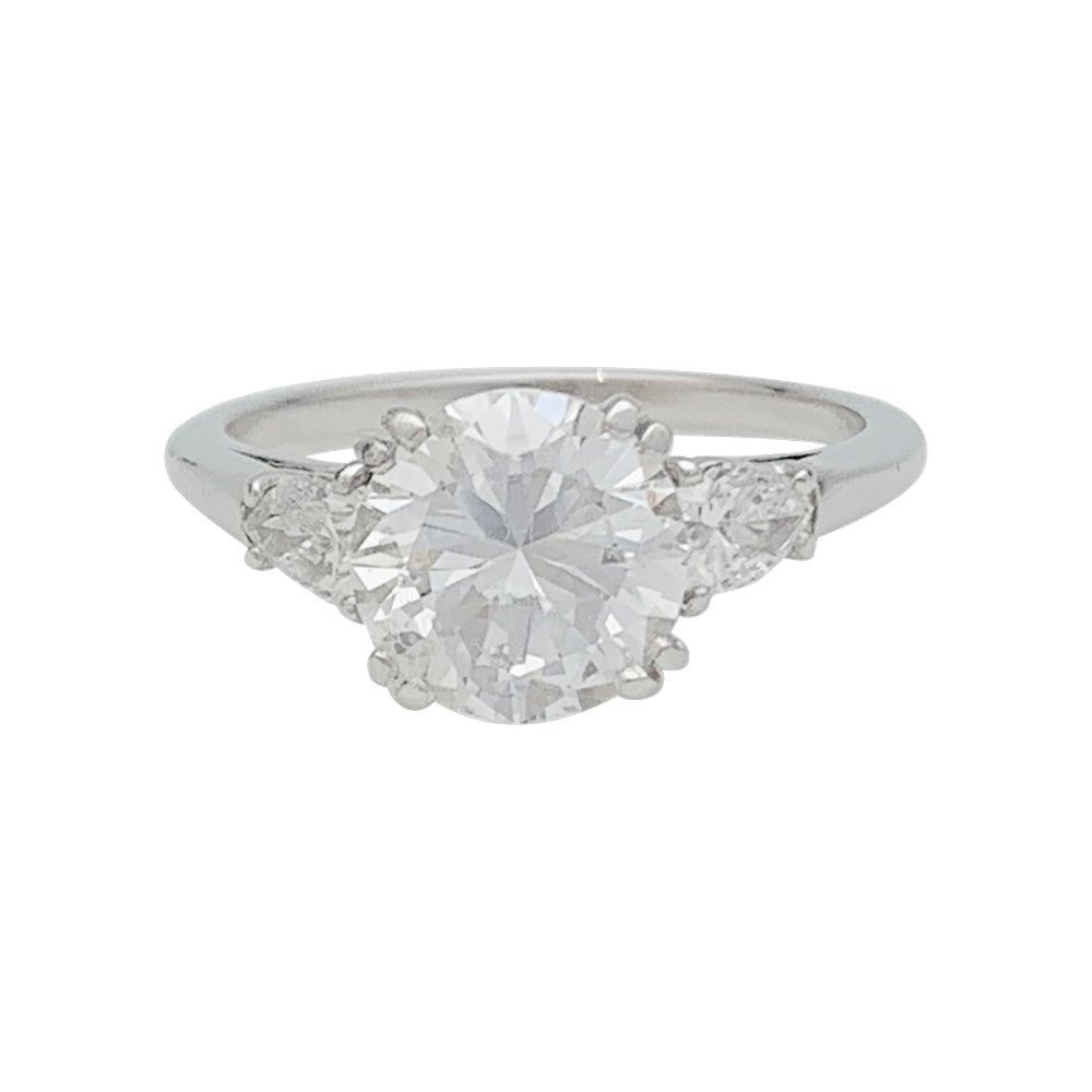 Bague diamant 2 carats, platine - Castafiore