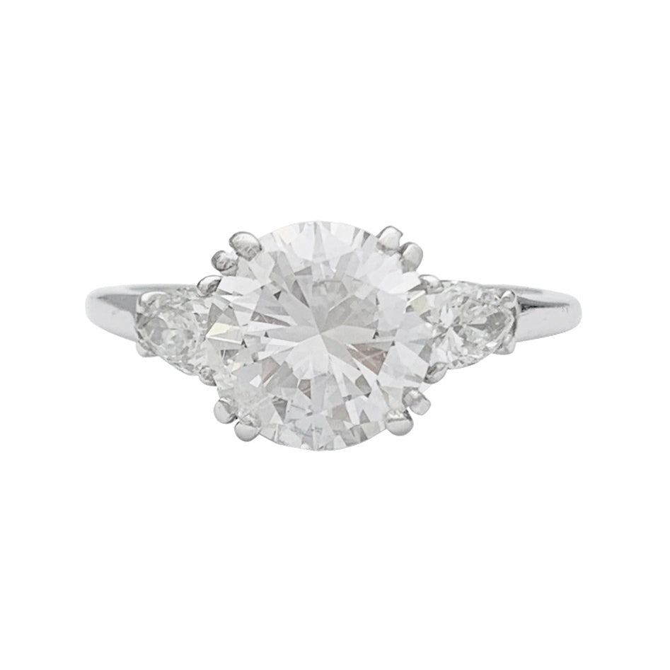 Bague diamant 2 carats, platine - Castafiore