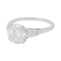 Bague diamant 2 carats, platine - Castafiore