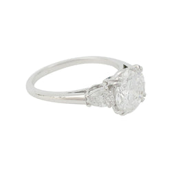 Bague diamant 2 carats, platine - Castafiore