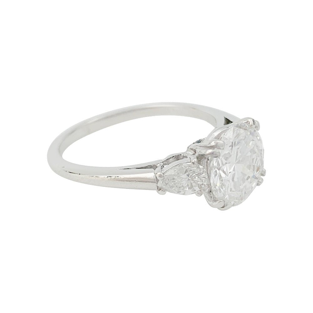 Bague diamant 2 carats, platine - Castafiore
