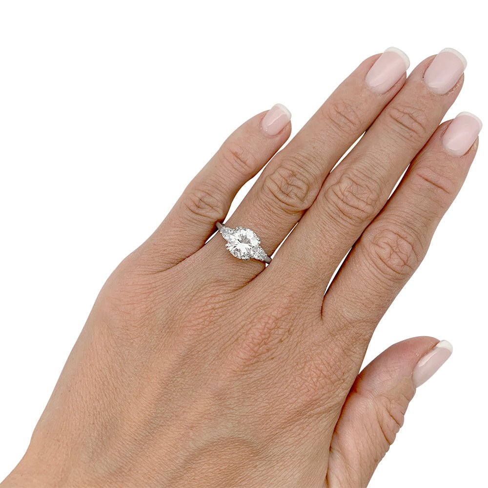 Bague diamant 2 carats, platine - Castafiore