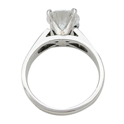 Bague diamant 2,01 carats, en or platine - Castafiore