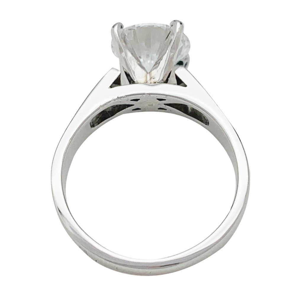 Bague diamant 2,01 carats, en or platine - Castafiore