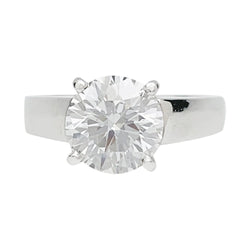 Bague diamant 2,01 carats, en or platine - Castafiore