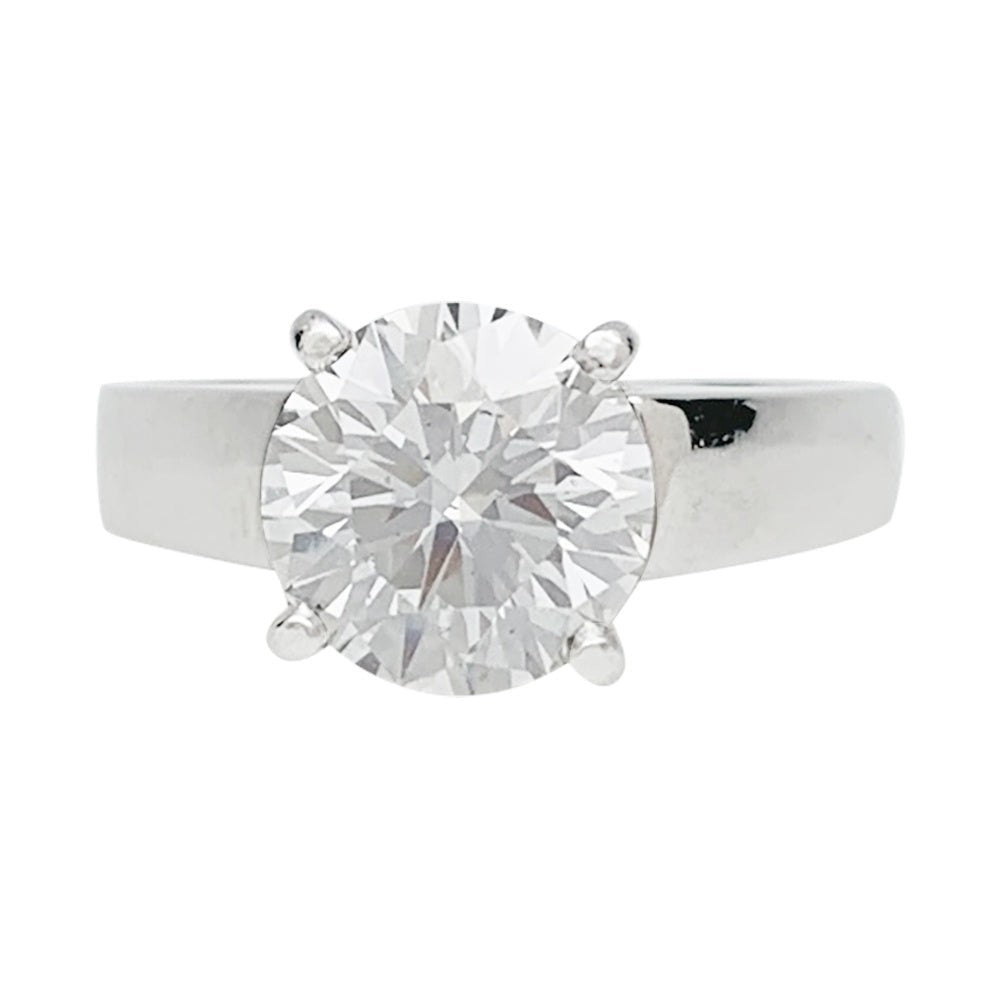 Bague diamant 2,01 carats, en or platine - Castafiore