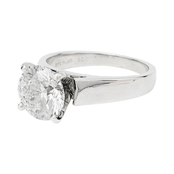 Bague diamant 2,01 carats, en or platine - Castafiore