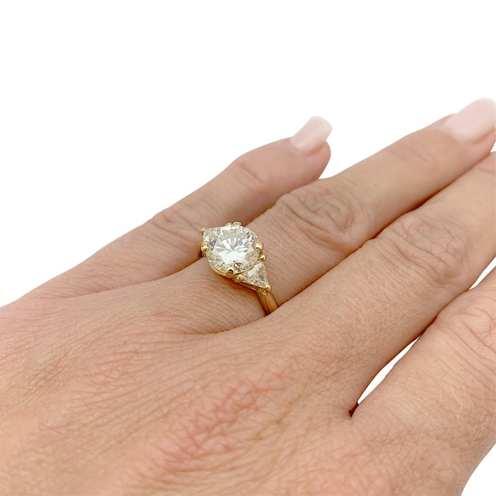 Bague diamant 2,02 carats, en or jaune - Castafiore