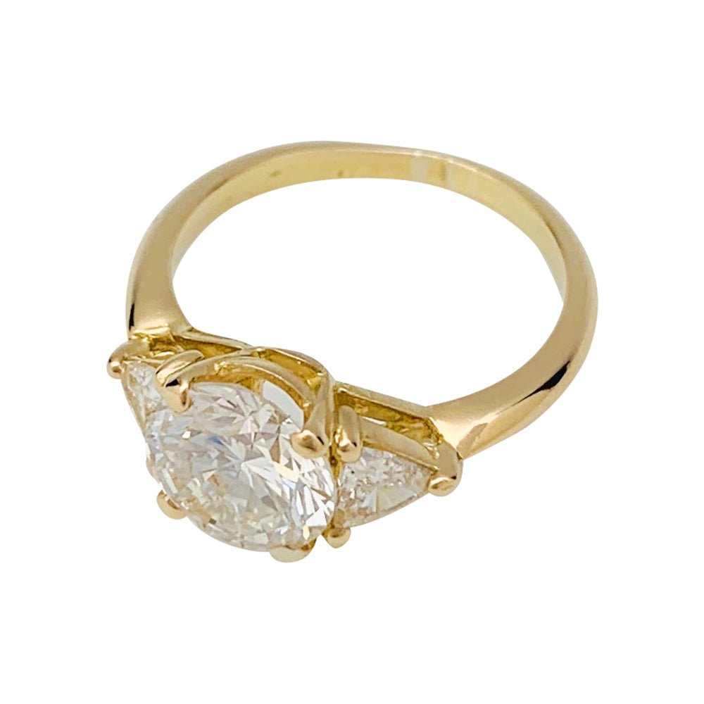 Bague diamant 2,02 carats, en or jaune - Castafiore