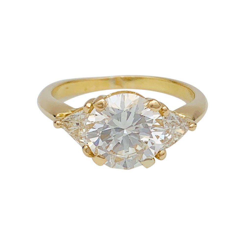 Bague diamant 2,02 carats, en or jaune - Castafiore