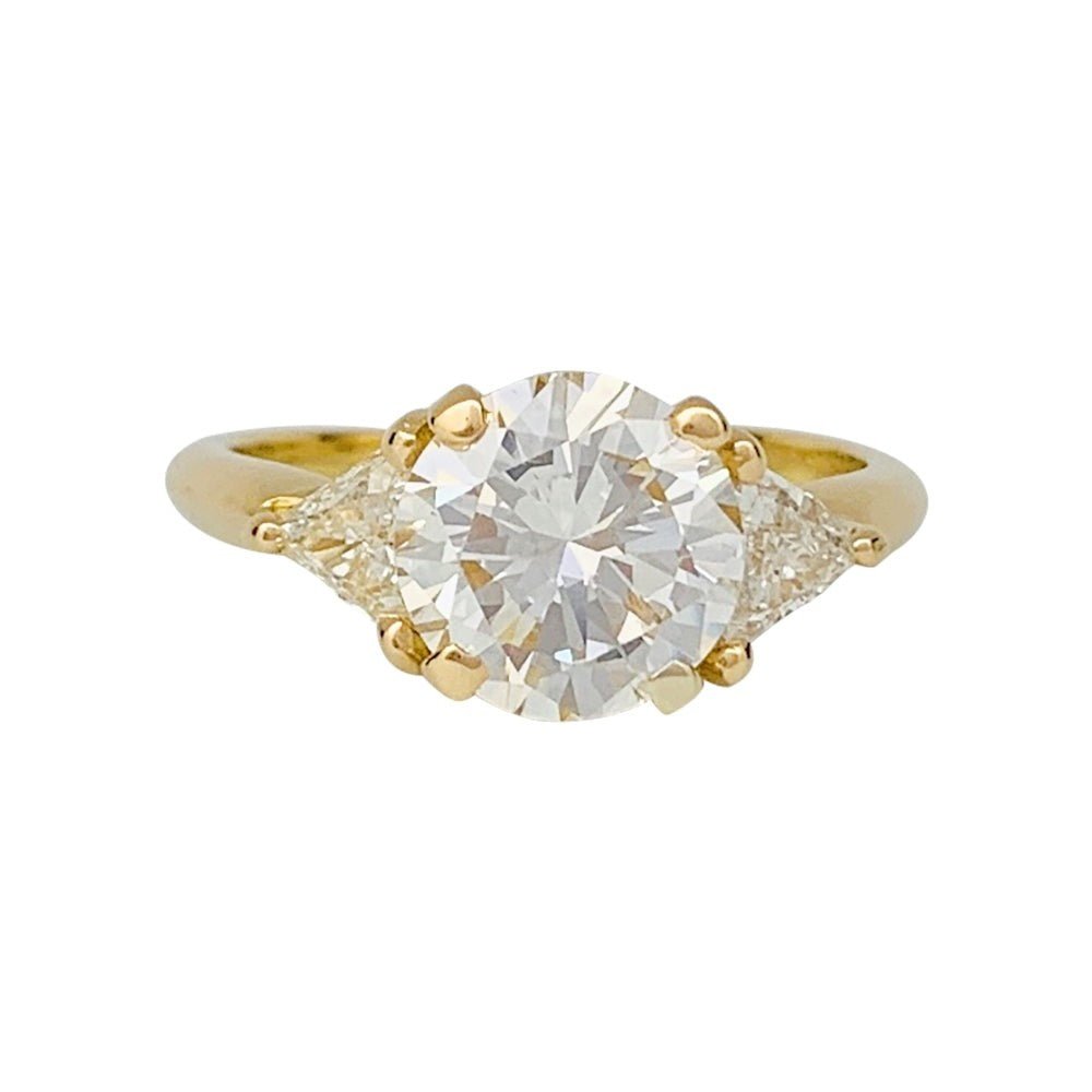 Bague diamant 2,02 carats, en or jaune - Castafiore
