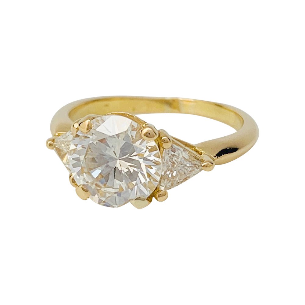 Bague diamant 2,02 carats, en or jaune - Castafiore