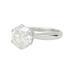 Bague diamant 2,52 carats, en or blanc - Castafiore