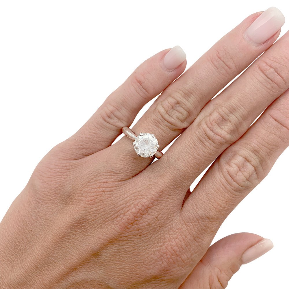 Bague diamant 2,52 carats, en or blanc - Castafiore
